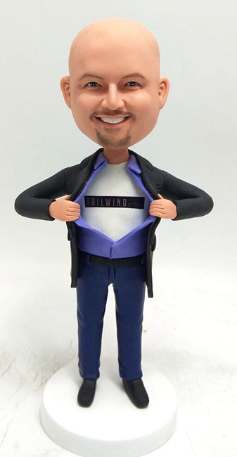 Personalized Bobbleheads with company logo